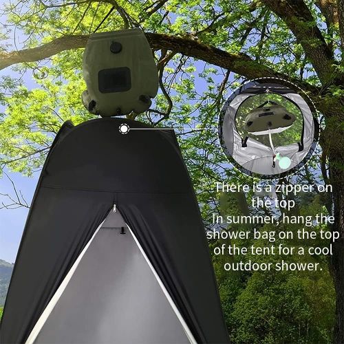  QUARKJK Pop Up Tent Portable Changing Privacy Toilet Shower Tent Sunshade/Windproof Waterproof - for Camping, Hiking, Fishing - with Carrying Bag