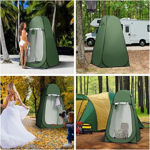  QUARKJK Pop Up Tent Portable Changing Privacy Toilet Shower Tent Sunshade/Windproof Waterproof - for Camping, Hiking, Fishing - with Carrying Bag