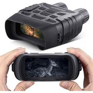 [아마존베스트]QUNSE Digital Night Vision Binocular 7 x 31 mm 2.31 Inch TFT LCD Screen with 32 GB Card, 4X with Digital Zoom Function, Comfortable Viewing