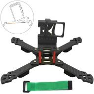 QWinOut Owl215 215mm Carbon Fiber FPV Racing Drone Frame Kit with 3D Print TPU Camera Mount for GOPRO 5/6/7 Action Camera (20 Degree,Black)