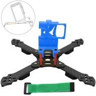 QWinOut Owl215 215mm Carbon Fiber FPV Racing Drone Frame Kit with 3D Print TPU Camera Mount for GOPRO 5/6/7 Action Camera (20 Degree,Blue)