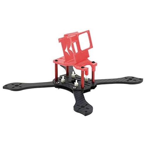  QWinOut T210 5 inch Truex 210mm Quadcopter Frame Kit Carbon Fiber Rack FPV Camera Fixed Mount TPU for GoPro 7/6/5 Freestyle Whoop Drone (25degree Red)