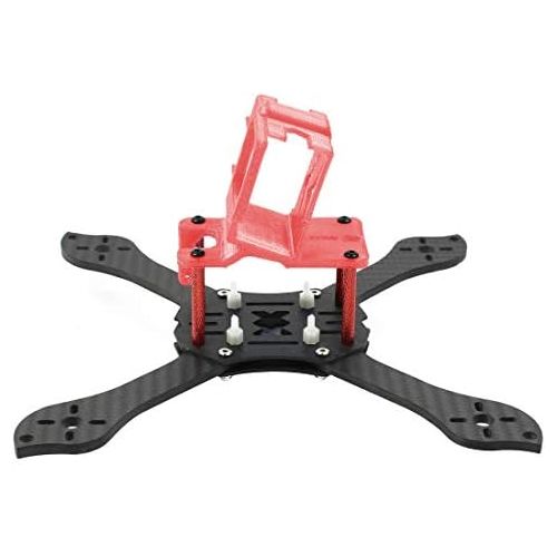  QWinOut T210 5 inch Truex 210mm Quadcopter Frame Kit Carbon Fiber Rack FPV Camera Fixed Mount TPU for GoPro 7/6/5 Freestyle Whoop Drone (25degree Red)