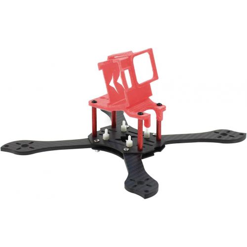  QWinOut T210 5 inch Truex 210mm Quadcopter Frame Kit Carbon Fiber Rack FPV Camera Fixed Mount TPU for GoPro 7/6/5 Freestyle Whoop Drone (25degree Red)