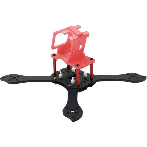  QWinOut T210 5 inch Truex 210mm Quadcopter Frame Kit Carbon Fiber Rack FPV Camera Fixed Mount TPU for GoPro 7/6/5 Freestyle Whoop Drone (25degree Red)