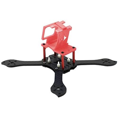  QWinOut T210 5 inch Truex 210mm Quadcopter Frame Kit Carbon Fiber Rack FPV Camera Fixed Mount TPU for GoPro 7/6/5 Freestyle Whoop Drone (30degree Red)