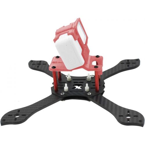  QWinOut T210 5 inch Truex 210mm Quadcopter Frame Kit Carbon Fiber Rack FPV Camera Fixed Mount TPU for GoPro 7/6/5 Freestyle Whoop Drone (30degree Red)