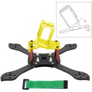 QWinOut T210 5 inch Truex 210mm Quadcopter Frame Kit Carbon Fiber Rack FPV Camera Fixed Mount TPU for GoPro 7/6/5 Freestyle Whoop Drone (25degree Yellow)