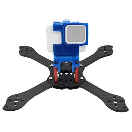  QWinOut T210 5 inch Truex 210mm Quadcopter Frame Kit Carbon Fiber Rack FPV Camera Fixed Mount TPU for GoPro 7/6/5 Freestyle Whoop Drone (30degree Blue)