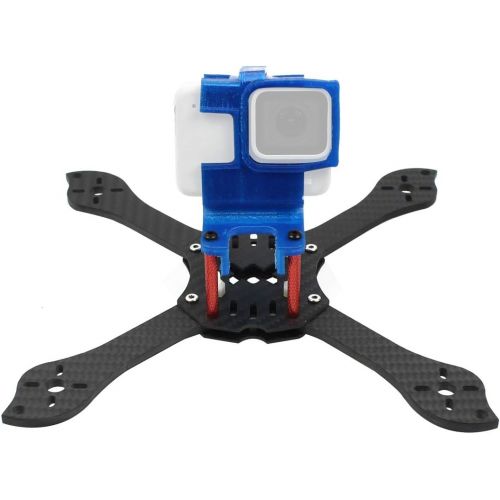  QWinOut T210 5 inch Truex 210mm Quadcopter Frame Kit Carbon Fiber Rack FPV Camera Fixed Mount TPU for GoPro 7/6/5 Freestyle Whoop Drone (30degree Blue)