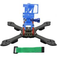 QWinOut Three1 210mm FPV Racing Drone Quadcopter Frame Kit with TPU Camera Mount Angle Adjustable for GOPRO 5/6/7 Action Camera (Blue)