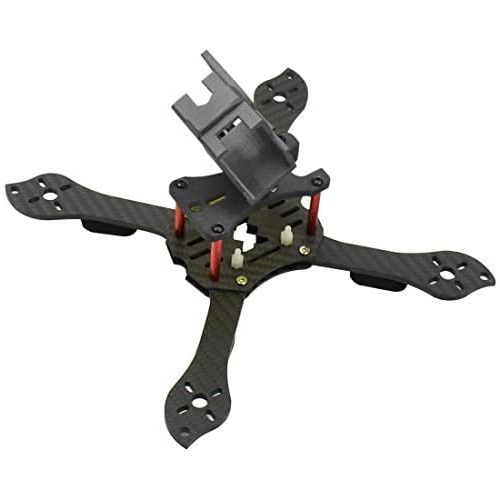  QWinOut Three1 210mm FPV Racing Drone Quadcopter Frame Kit with TPU Camera Mount Angle Adjustable for GOPRO 5/6/7 Action Camera (Black)