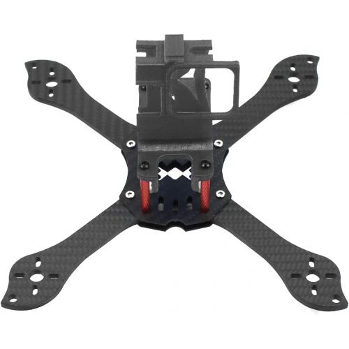  QWinOut T210 5 inch Truex 210mm Quadcopter Frame Kit Carbon Fiber Rack FPV Camera Fixed Mount TPU for GoPro 7/6/5 Freestyle Whoop Drone (20degree Black)