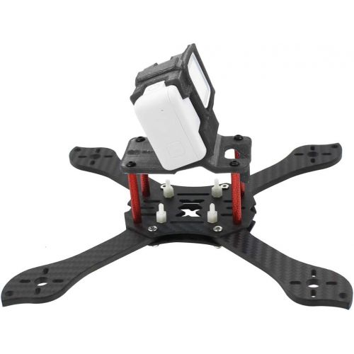  QWinOut T210 5 inch Truex 210mm Quadcopter Frame Kit Carbon Fiber Rack FPV Camera Fixed Mount TPU for GoPro 7/6/5 Freestyle Whoop Drone (20degree Black)