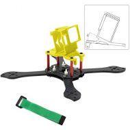 QWinOut T210 5 inch Truex 210mm Quadcopter Frame Kit Carbon Fiber Rack FPV Camera Fixed Mount TPU for GoPro 7/6/5 Freestyle Whoop Drone (20degree Yellow)