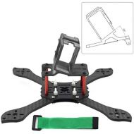 QWinOut T210 5 inch Truex 210mm Quadcopter Frame Kit Carbon Fiber Rack FPV Camera Fixed Mount TPU for GoPro 7/6/5 Freestyle Whoop Drone (25degree Black)