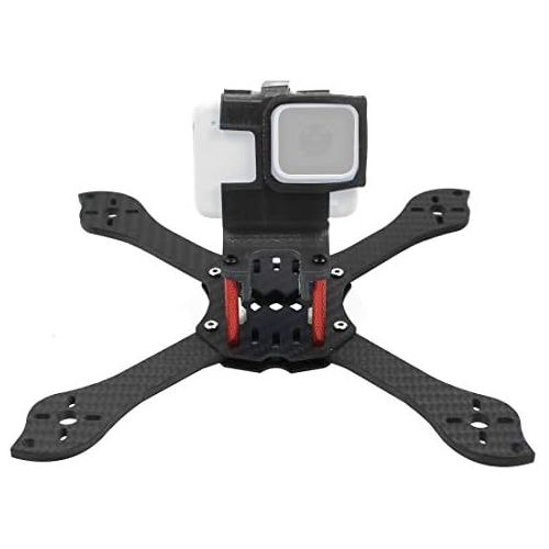  QWinOut T210 5 inch Truex 210mm Quadcopter Frame Kit Carbon Fiber Rack FPV Camera Fixed Mount TPU for GoPro 7/6/5 Freestyle Whoop Drone (25degree Black)