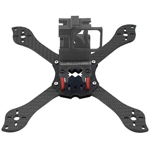  QWinOut T210 5 inch Truex 210mm Quadcopter Frame Kit Carbon Fiber Rack FPV Camera Fixed Mount TPU for GoPro 7/6/5 Freestyle Whoop Drone (25degree Black)