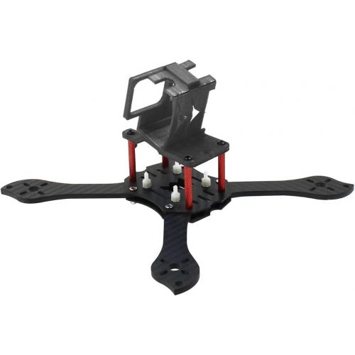  QWinOut T210 5 inch Truex 210mm Quadcopter Frame Kit Carbon Fiber Rack FPV Camera Fixed Mount TPU for GoPro 7/6/5 Freestyle Whoop Drone (25degree Black)