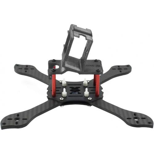  QWinOut T210 5 inch Truex 210mm Quadcopter Frame Kit Carbon Fiber Rack FPV Camera Fixed Mount TPU for GoPro 7/6/5 Freestyle Whoop Drone (25degree Black)