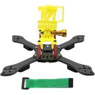 QWinOut Three1 210mm FPV Racing Drone Quadcopter Frame Kit with TPU Camera Mount Angle Adjustable for GOPRO 5/6/7 Action Camera (Yellow)