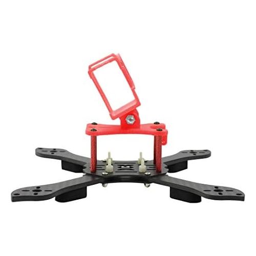  QWinOut Three1 210mm FPV Racing Drone Quadcopter Frame Kit with TPU Camera Mount Angle Adjustable for GOPRO 5/6/7 Action Camera (red)