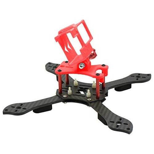  QWinOut Three1 210mm FPV Racing Drone Quadcopter Frame Kit with TPU Camera Mount Angle Adjustable for GOPRO 5/6/7 Action Camera (red)