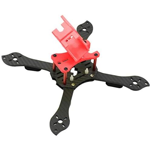 QWinOut Three1 210mm FPV Racing Drone Quadcopter Frame Kit with TPU Camera Mount Angle Adjustable for GOPRO 5/6/7 Action Camera (red)