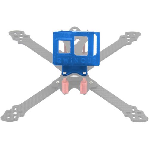  QWinOut 3D Print TPU Camera Mount 20 Degree 3D Printed Camera Holder 3D Printing Protective Cover for Gopro Hero 8 OWL260 Frame DIY RC Drone FPV Racer (Blue)