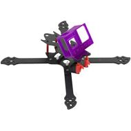 QWinOut OWL260 260mm FPV Racing Drone Frame Kit Carbon Fiber Rack with 3D Print TPU Camera Mount for gopro Hero 8 Action Camera (30 Degree,Purple)
