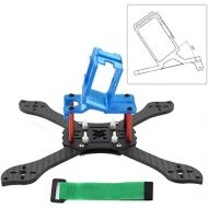 QWinOut T210 5 inch Truex 210mm Quadcopter Frame Kit Carbon Fiber Rack FPV Camera Fixed Mount TPU for GoPro 7/6/5 Freestyle Whoop Drone (25degree Blue)