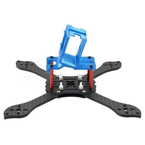  QWinOut T210 5 inch Truex 210mm Quadcopter Frame Kit Carbon Fiber Rack FPV Camera Fixed Mount TPU for GoPro 7/6/5 Freestyle Whoop Drone (25degree Blue)