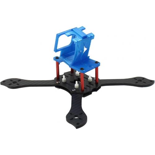  QWinOut T210 5 inch Truex 210mm Quadcopter Frame Kit Carbon Fiber Rack FPV Camera Fixed Mount TPU for GoPro 7/6/5 Freestyle Whoop Drone (25degree Blue)