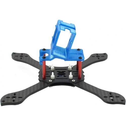  QWinOut T210 5 inch Truex 210mm Quadcopter Frame Kit Carbon Fiber Rack FPV Camera Fixed Mount TPU for GoPro 7/6/5 Freestyle Whoop Drone (25degree Blue)