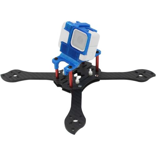  QWinOut T210 5 inch Truex 210mm Quadcopter Frame Kit Carbon Fiber Rack FPV Camera Fixed Mount TPU for GoPro 7/6/5 Freestyle Whoop Drone (25degree Blue)