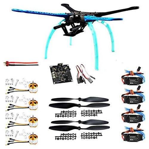  QWinOut Qwinout S550 DIY RC Quadcopter Drone Unassembly PNF Combo Set KK Multicopter Flight Control (No Battery Remote Controller)