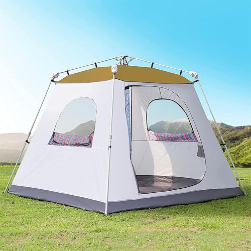  QXWJ Instant Camping Tent,Automatic Family Pop-Up Tent 5-8 Person Double Layer Waterproof Windproof Sun Shade Sun Shelters with Carry Bag for Outdoor,Beach,Fishing