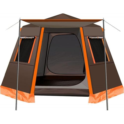  QXWJ 4-6 Person Camping Tent Portable Set Up Instant Tent Waterproof Windproof Automatic Pop Up Outdoor Sports Tent Camping Sun Shelters for Camping Hiking Mountaineering