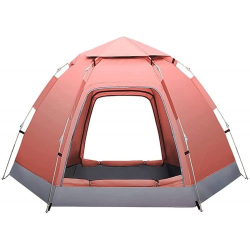  QXWJ Pop Up Beach Family Tent Sun Shelter, 3-4 Person Automatic Instant Shade Umbrella Easy Set-Up with Sun Protection,Waterproof Windproof Canopy for Outdoor Fishing Hiking Campin