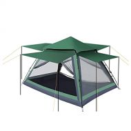 QXWJ Camping Tent,Automatic Beach Family Pop-Up Tent 3-4 Person Instant Tents Double Layer Waterproof Windproof Sun Shade Sun Shelters with Carry Bag for Outdoor,Beach,Fishing