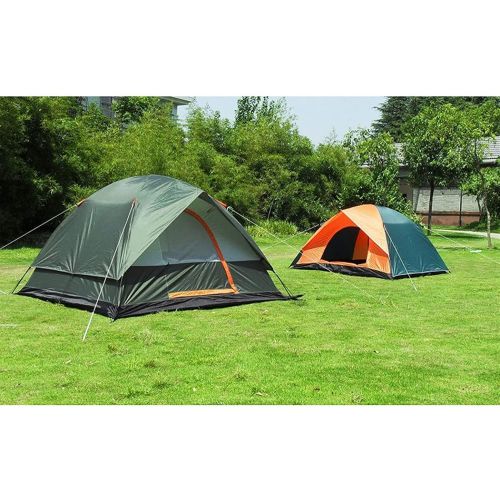  QXWJ Camping Tent Waterproof,1/2 Person Ultralight Backpacking Tent - 4 Season Lightweight Waterproof Camping Tent for Outdoor Camping, Hiking,Mountaineering,3KG (Color : Green)