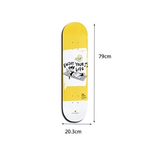  QYSZYG Professioneller Einsteiger-Action-Highway mit hoher Elastizitaet, Doppelwippe, High-Speed-Skateboard, Vielfalt optional Skateboard (Farbe : C)