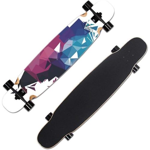  QYSZYG Persoenlichkeit Muster Skateboard Anfanger Doppel Kick Skill Skateboard Ahorn Deck 117.5 * 25 * 11cm Skateboard (Farbe : B)