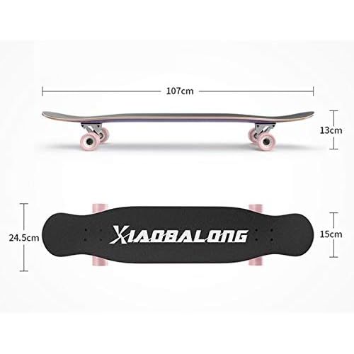  QYSZYG Superpersoenlichkeitskateboard Longboard Jungen- und Madchenstrassenbuerstenstrassenbrett vierradriger Roller wasserdicht, Nicht einfach zu verblassen Skateboard (Farbe : C)