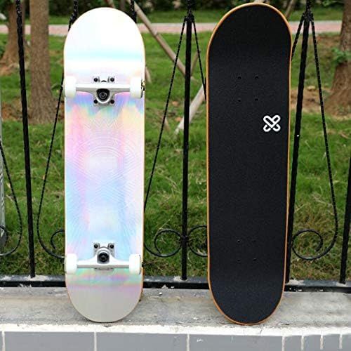  QYSZYG Double-Warp-Longboard-Skateboard Skateboard-Einsteiger-Stil optionales Skateboard ist 80 * 20cm gross Skateboard (Farbe : A)