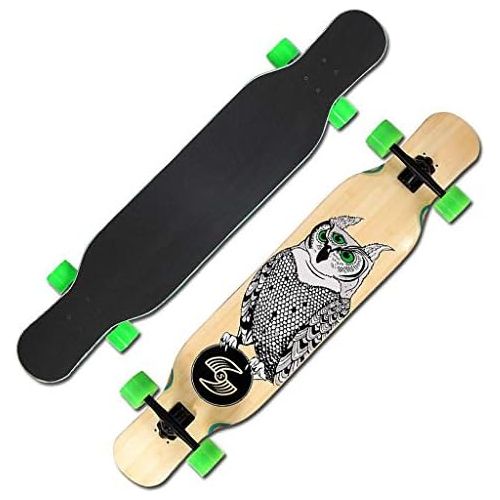  QYSZYG Anfanger betreten das vierradrige Scooter 117,5 * 23cm Ahorn Deck Skateboard Skateboard (Farbe : A)