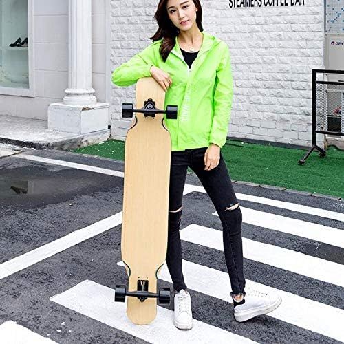  QYSZYG Anfanger betreten das vierradrige Scooter 117,5 * 23cm Ahorn Deck Skateboard Skateboard (Farbe : A)