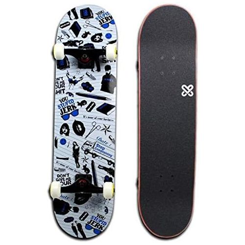  QYSZYG Skateboard Longboard Jungen und Madchen, die Tanzbrett-Anfanger flaches Blumenstrassenbrett-Berufsbrett tanzen Skateboard (Farbe : B)