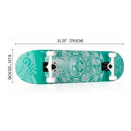  QYSZYG Professionelles Skateboard mit Vier Radern Die doppelte Rueckseite des Rollerfahrrads der Erwachsenen Reisestrasse Zwei kann wahlen Skateboard (Color : B)