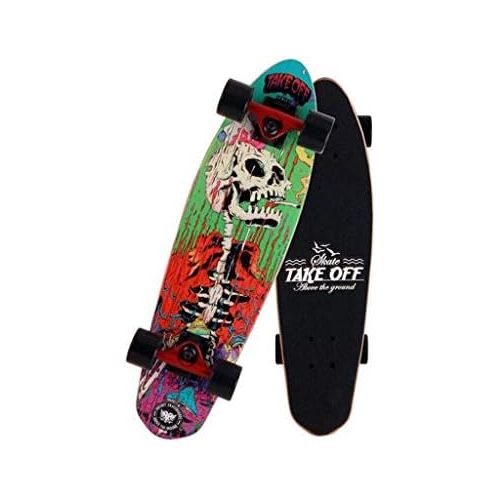  QYSZYG Brush Street Fish Plate Professionelles Limit-Skateboard mit Vier Radern Skateboard-Grundskateboard Multi-Style-Wahl Skateboard (Farbe : A)